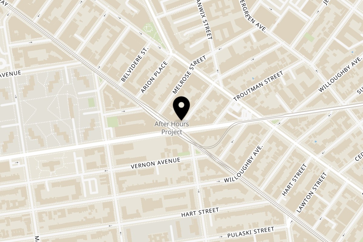 Map showing the location of La Lupe Cantina on 9 Jefferson Street in Brooklyn